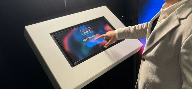 ai photo booth interface